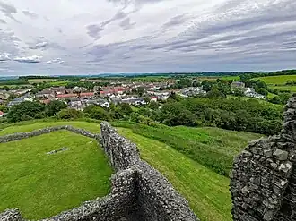 Dundonald vom Castle aus gesehen