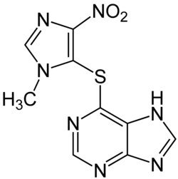 Struktur von Azathioprin