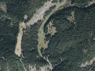 Bäckenalm aus der Vogelperspektive