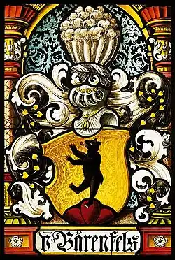 Wappen derer von Bärenfels zu Basel