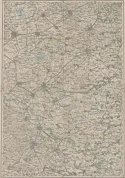 Komádi (N 47°; O 39° 10') um 1892 (Aufnahmeblatt der Franzisco-Josephinischen Landesaufnahme)