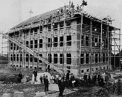 Bau der Schule 1899