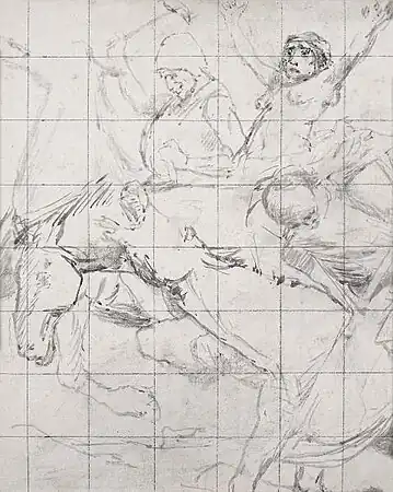 Arnold Böcklin, Der Krieg, Skizze, um 1897, Kunsthaus Zürich