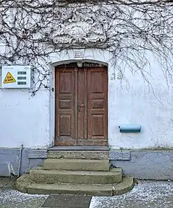 Hauseingang Büchermühle mit Schmuckornament