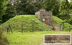Wasserhochbehälter auf dem Bückeberg zur Wasserversorgung der Besucher, 1934 angelegt