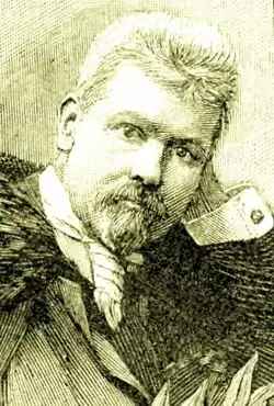 Porträt Richard Voß, Radierung in Die Gartenlaube, Sammelband 1896