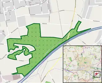 Übersichtskarte des Naturschutzgebiets