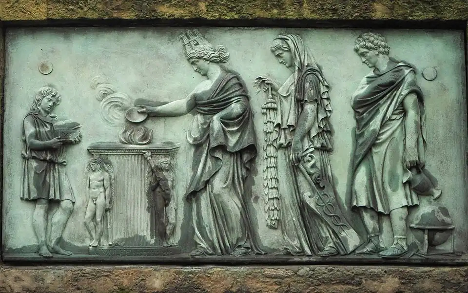 Allegorische Szene von Johann Conrad Wolff