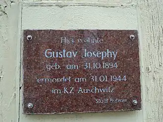 Josephy-Gedenktafel Am Markt 6