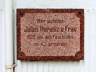 Gedenktafel Langestrasse 42