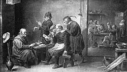 Inneres einer holländischen Tabagie im 17. Jahrhundert