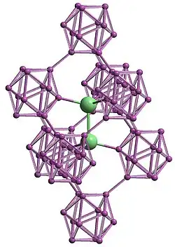 Kristallstruktur von B12As2