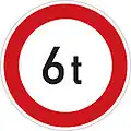 B-13 Fahrverbot mit über … Tonnen Gesamtgewicht