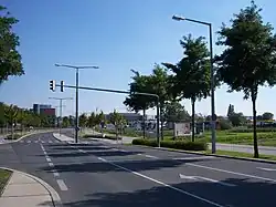 B3 auf der Angyalföldstraße Richtung Kagran