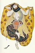 Odaliske im Ballet Scheherazade, 1910