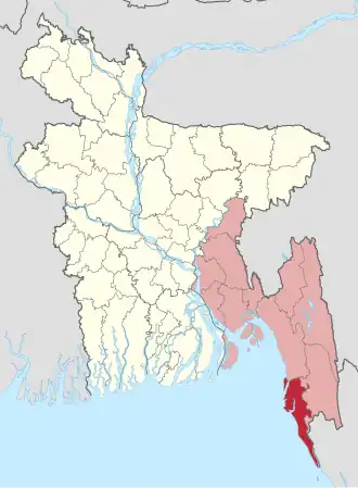 Distrikt Cox’s Bazar in Bangladesch