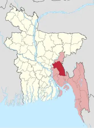 Distrikt Kumilla in Bangladesch