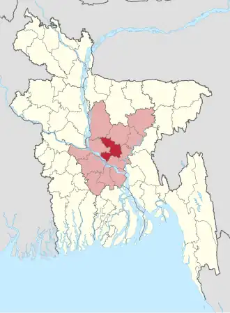 Distrikt Dhaka in Bangladesch
