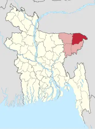 Distrikt Sylhet in Bangladesch