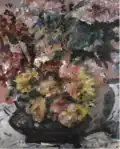 Lovis Corinth: Blumen im Bronzekübel