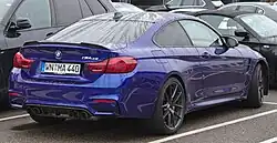 BMW M4 CS Heck mit charakteristischer Spoilerlippe