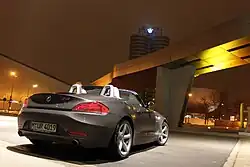 Z4 mit geöffnetem Verdeck