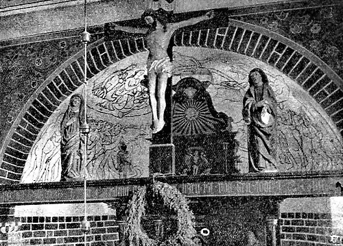 Aufgefundene mittelalterliche Deckenmalerei