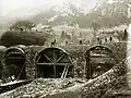 Bau des Pfisterbachviadukts, 1901