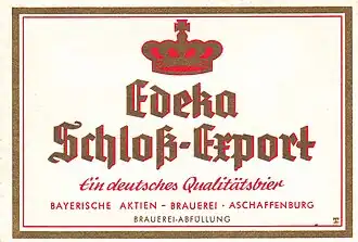 Baba Bieretikett: Edeka Schloß-Export