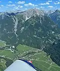 Bach mit Blick auf die Ruitelspitze 2.574 Meter (Hausberg)