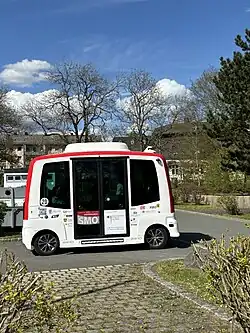 SMO Kleinbus beim Bahnhof Bad Steben