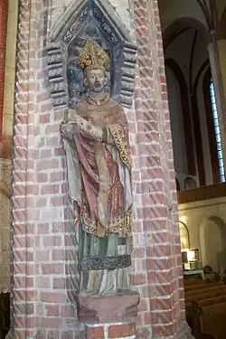 Statue des Havelberger Bischofs Johann von Wöpelitz