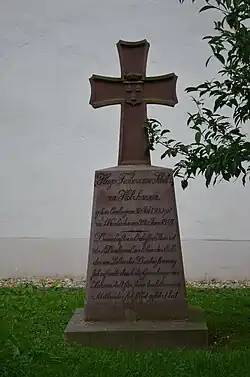 Gedenkkreuz Hugo Schütz von Holzhausen