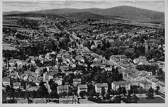 Ansicht von 1937 – im Vordergrund die heutige Alleestraße (damals Lindenweg)