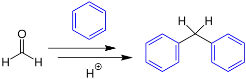 Baeyer-Diarylmethansynthese Übersichtsreaktion V5