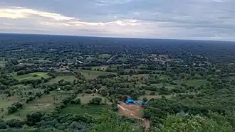 Umgebung von Bagan von der Spitze einer Pagode aus festgehalten