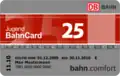 Jugend-Bahncard&nbsp;25 mit bahn.comfort-Status