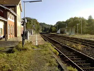 Bahnhof Visselhövede, Blick Richtung Osten (2006)