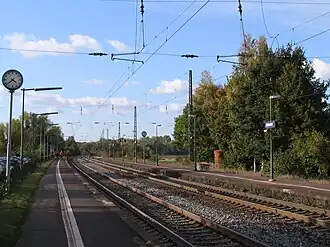 Haltepunkt Ashausen 2009, vor den Umbau, Blickrichtung Norden