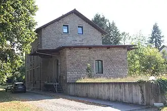 Empfangsgebäude im Jahr 2020