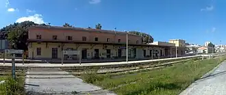 Castelvetrano, Gleisseite, Blick: Nordwest