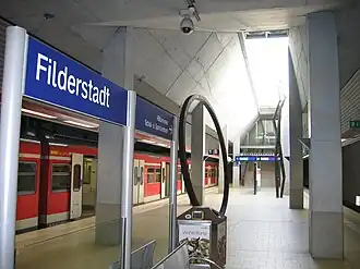 Station Filderstadt in Bernhausen