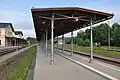 Bahnsteigüberdachung am Mittelbahnsteig (2013)