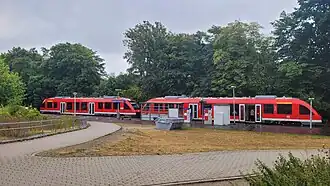 Nordansicht mit LINT 27, August 2022