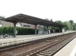 Der erneuerte Bahnsteig Richtung Goslar im Bahnhof Salzgitter-Ringelheim