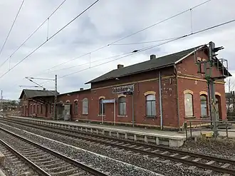 Empfangsgebäude, Gleisseite, 2018