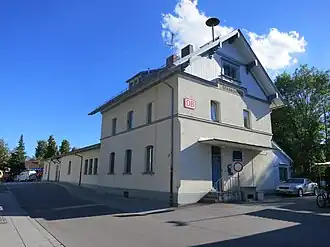 Denkmalgeschütztes Empfangsgebäude