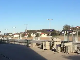 Bahnhof vom Lagerhaus aus (2015)