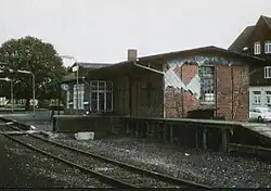 Bahnhofsgebäude von Groß Berkel, um 1980