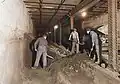 Umbauarbeiten im Tunnel, 1955